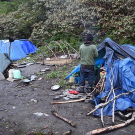 Gopal Singh and seven others are living in these two camps for over two months. They carried rations including rice, dal, onions, wheat and spices in April on mules