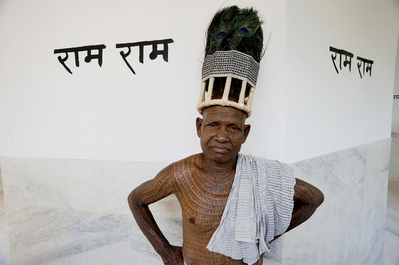 Man standing outside prayer hall