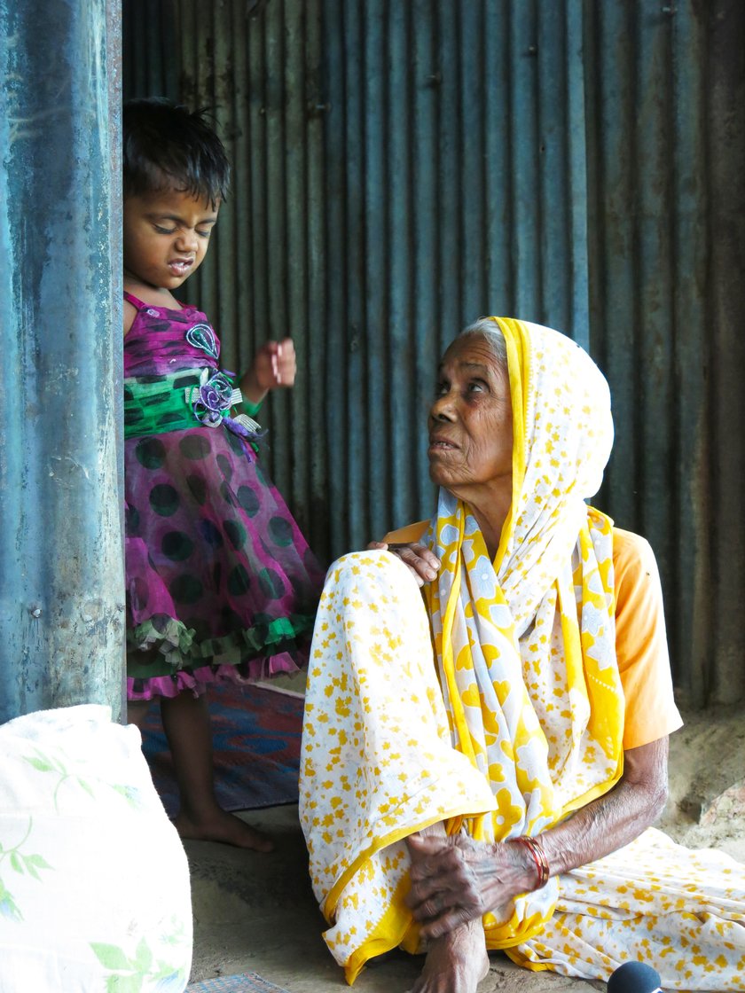 Chima dindle with her grand daughter 