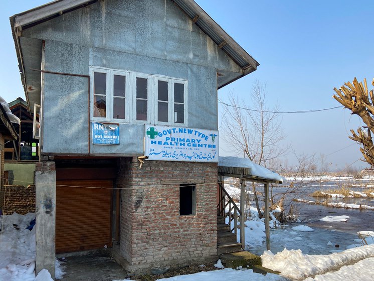 Lake residents can’t recall seeing a doctor at the primary health centre (NTPHC) for two years; an adjacent shed has some medical supplies and discarded furniture