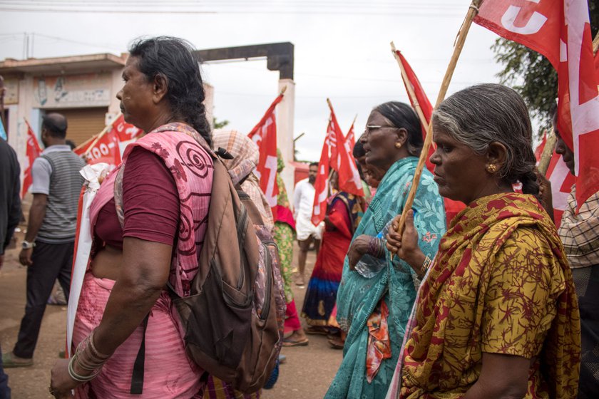 Right: Nearly 25,000 mine workers were retrenched in 2011 after the Supreme Court ordered a blanket ban on iron ore mining in Bellary