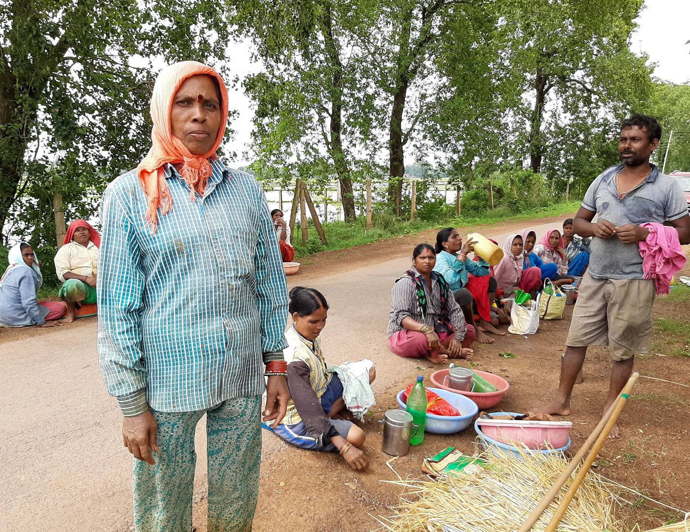 Bhukhin Sahu from Karenga village tells me, 'We are labourers and we have only our hands and legs...'