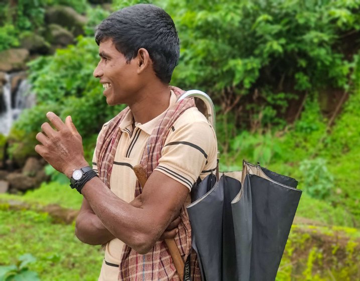 Rohidas lives with his family in a small hamlet called Damtepada on a hill in Mokhada.