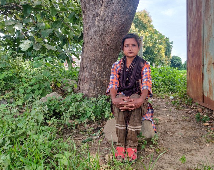 Left: Sanjana Birajdar left home to escape the stressful atmosphere. Right: Her mother, Mangal. "I can see why my daughter fled"