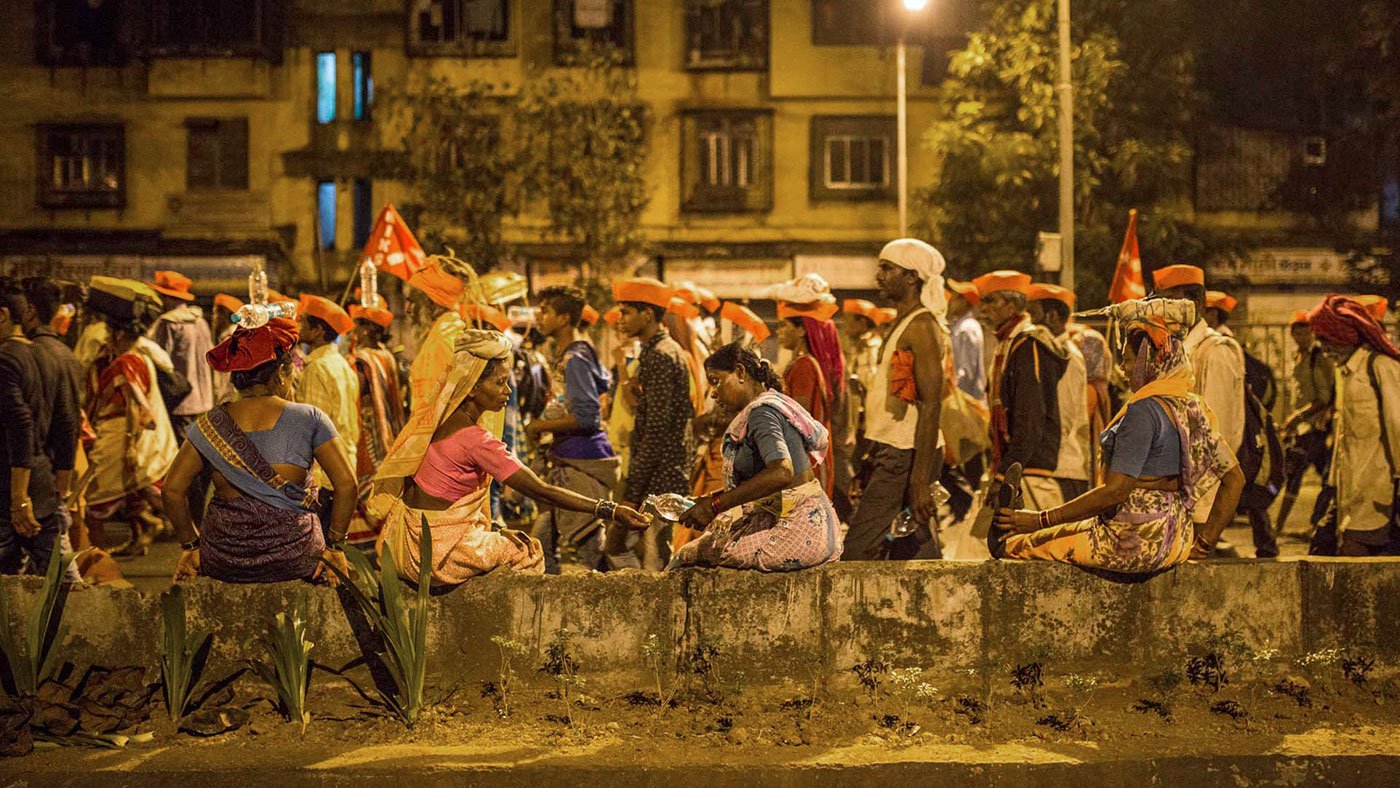 Midnight walk to Azad Maidan