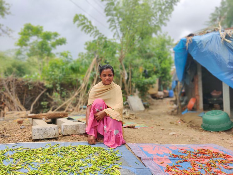 'The kids were well looked after by their teachers [when schools were open]', says 40-year-old Chandan (left), Anita’s mother

