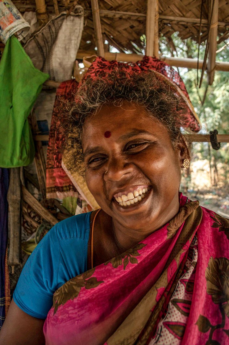 She doesn’t smile often. This is the only one rare and happy picture of my mother that I have.