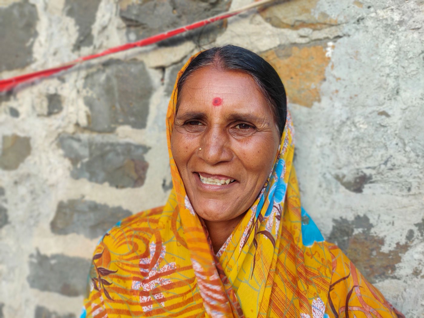 Sangeeta Kale, a 55-year-old farmer in Neknoor village, hasn't taken the vaccine because she's afraid of falling ill afterwards