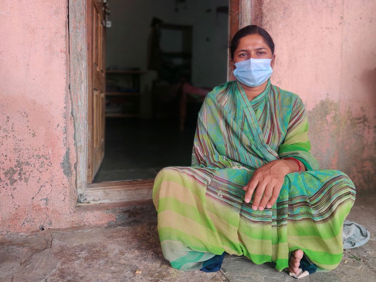 Meena Ban's husband, Dadasaheb, was infected while reporting about the second wave. Dilip Giri (right) says the family spent Rs. 1 lakh at the hospital