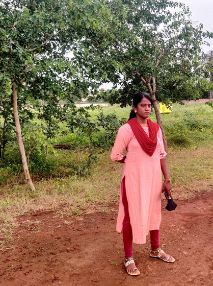 Left: Sarika Kale is a former national kho-kho captain and an Arjuna awardee. Right: A taluka sports officer now, Sarika trains and mentors kho-kho players