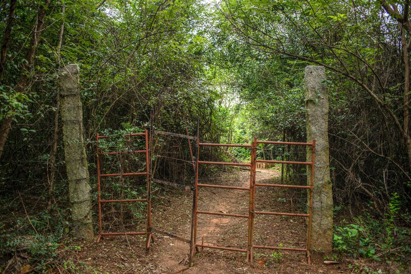 A damaged part of the farm