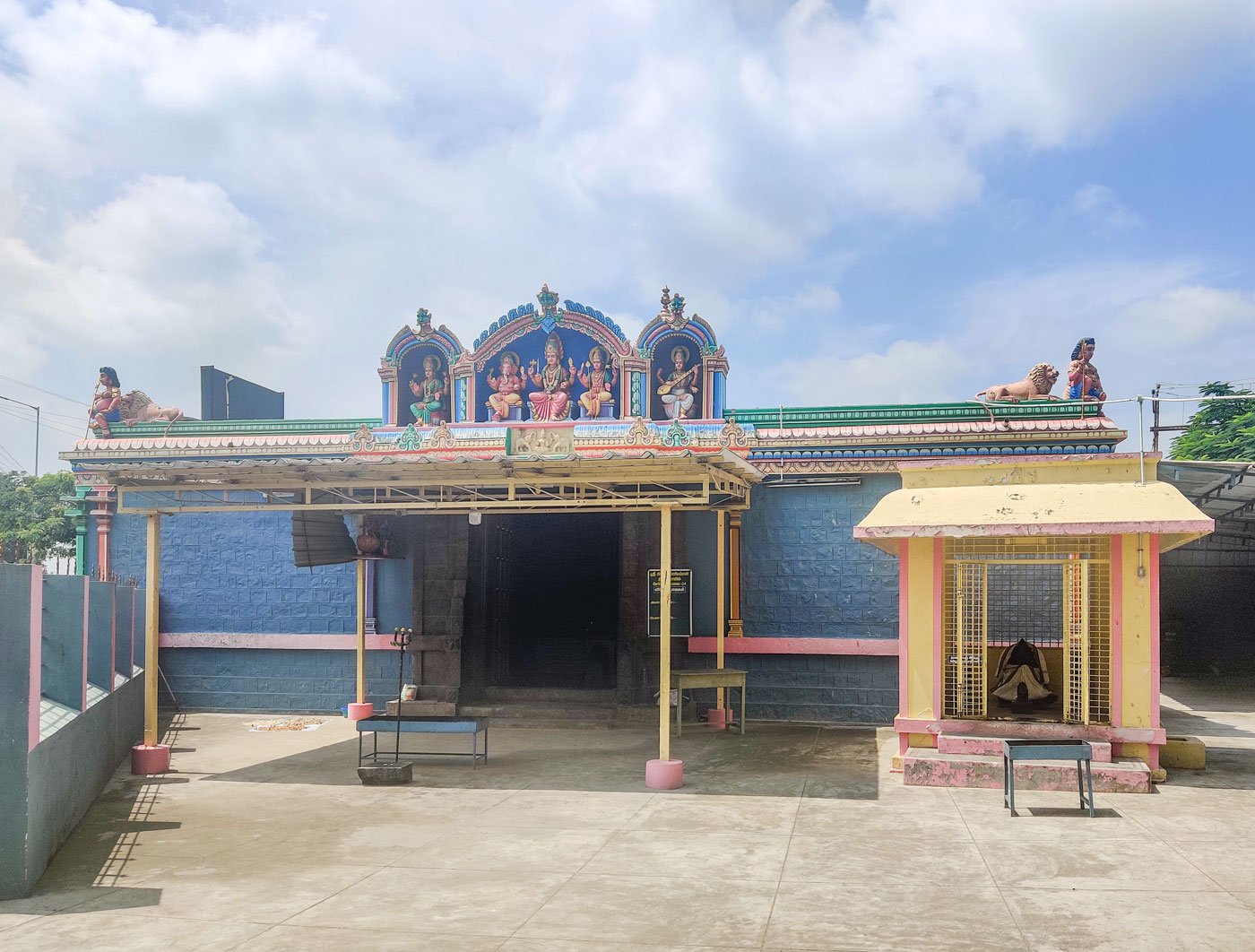 The doorway of a Plague Mariamman temple in Coimbatore’s Peelameedu area