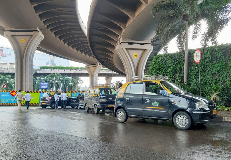 At the flyover leading to the international airport in Mumbai: 'This action [the auction] was taken from a security point of view as the airport is a sensitive place'