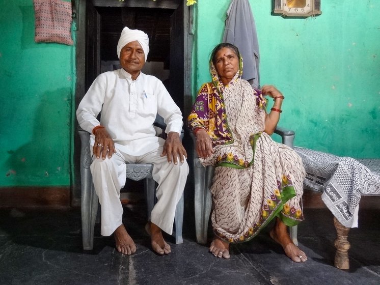 Maroti and Nirmala Mhaske (left) speak of the changing monsoon trends in their village, Wakeshwar