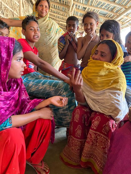 Women of the Shershahbadi community in Ramghat village of Purnia