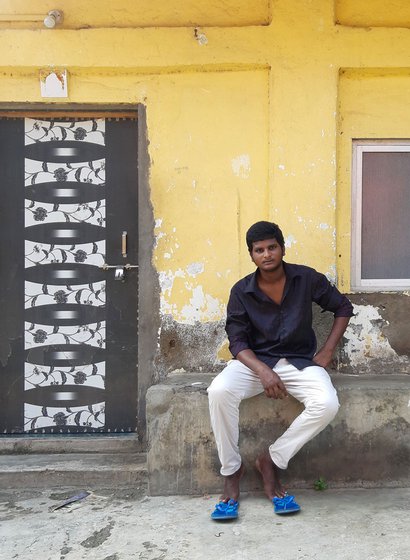 When the high school closed, for students still studying in the ZP school it meant moving from Gharapuri right after Class 7, as did Kalpesh Mhatre (left), who eventually found work as a ‘kursiwallah’ (right) at Elephanta caves