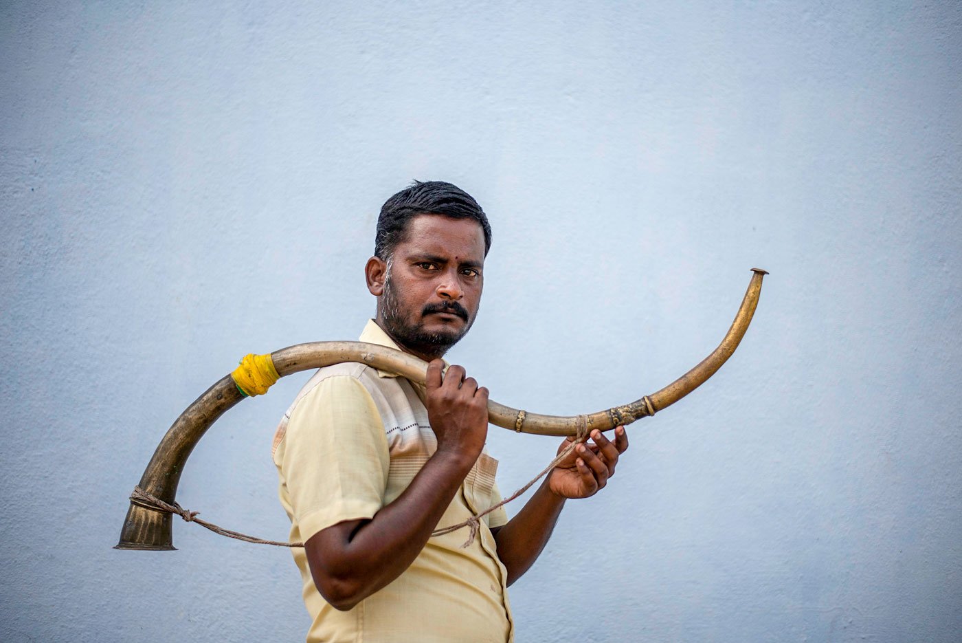 P. Magarajan, 35, started playing the instrument when he was seven years old