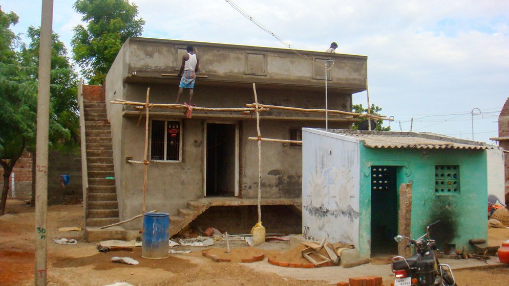 The house into which my parents put their own hard labour came up right behind our old 8x8 foot house, where five of us lived till 2008.