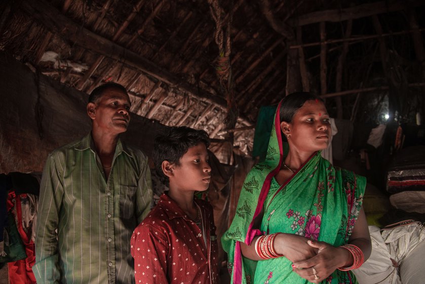 Mamina and Mahanto Pradhan in their home in Gunduchipasi. Their son Rajesh is in Class 7 and attends the school in Kharadi.