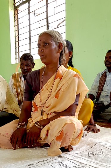 Sanitation worker in a meeting