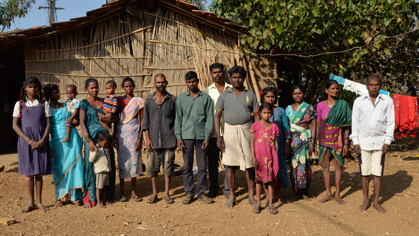 Community members standing 