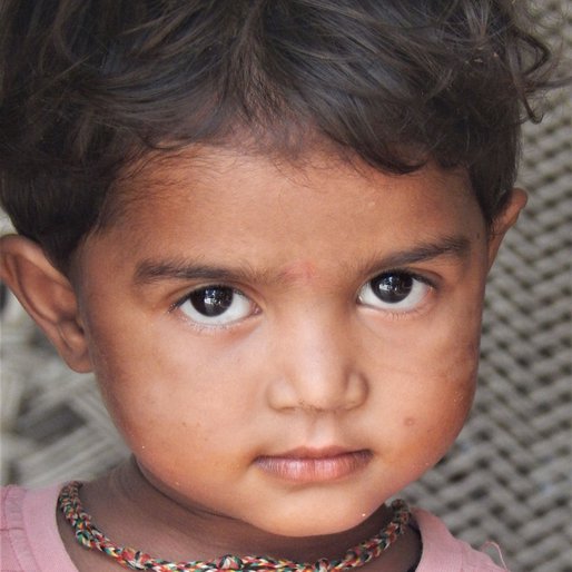 Chhayangi Parmar is a Student at the local <em>anganwadi</em> from Gulabpura, Talod, Sabar Kantha, Gujarat