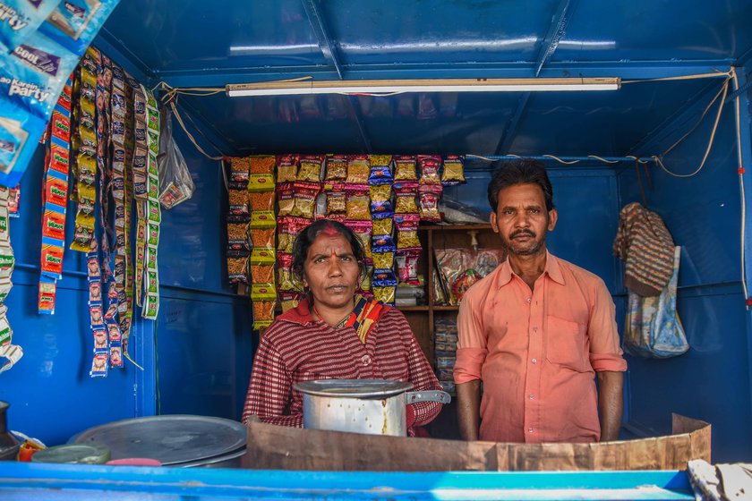 Khushmila Devi, who runs a tea stall with her husband Rajender Prajapati near the protest site, says, 'The farmers provide us food. They are the basis of our existence'