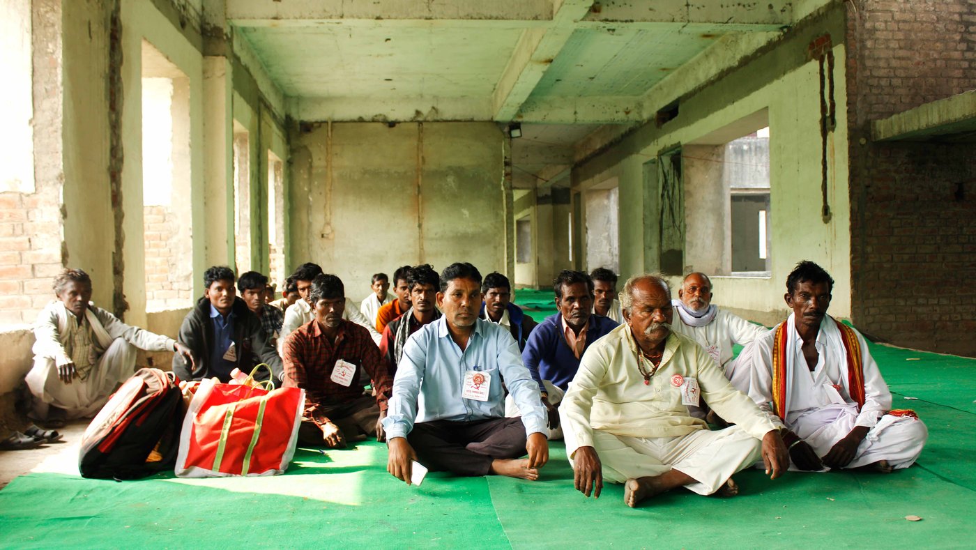 Participants from Yavatmal, Maharashtra in Delhi farmers march