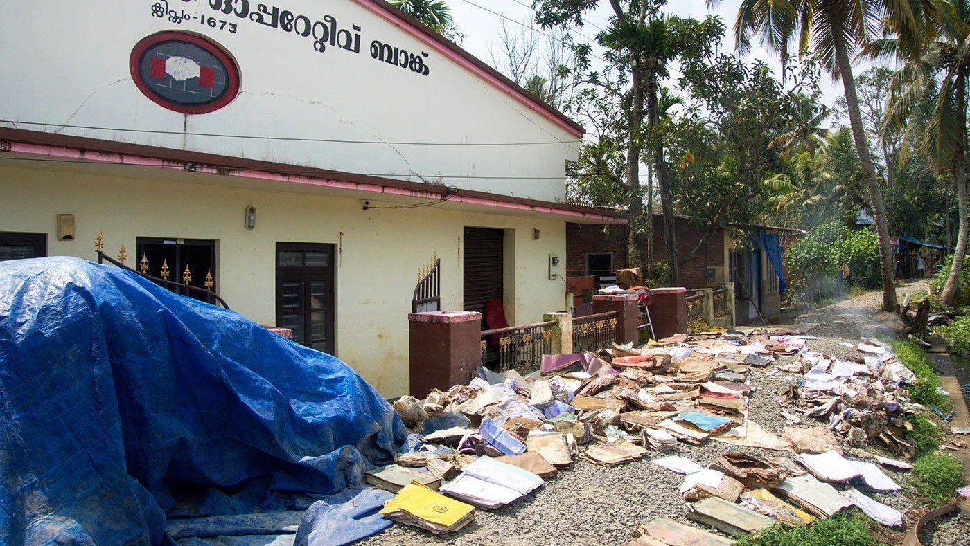 files drying on the ground