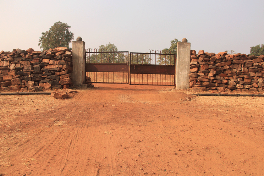 Closed Grill gate.