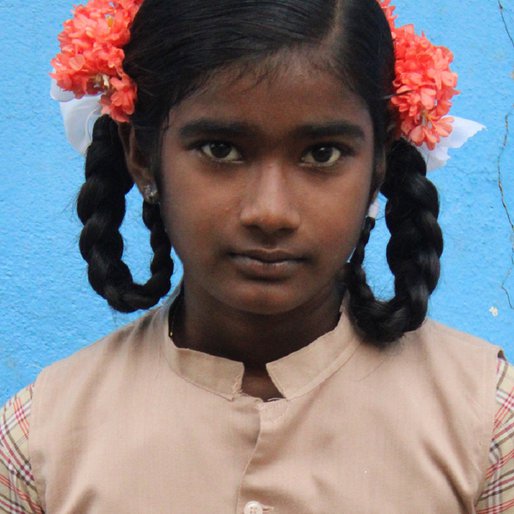 Santhoshi is a Student (Class 6) from Thamaraipakkam, Ellapuram, Thiruvallur, Tamil Nadu