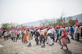 'I am a farmer, I walk this long journey'