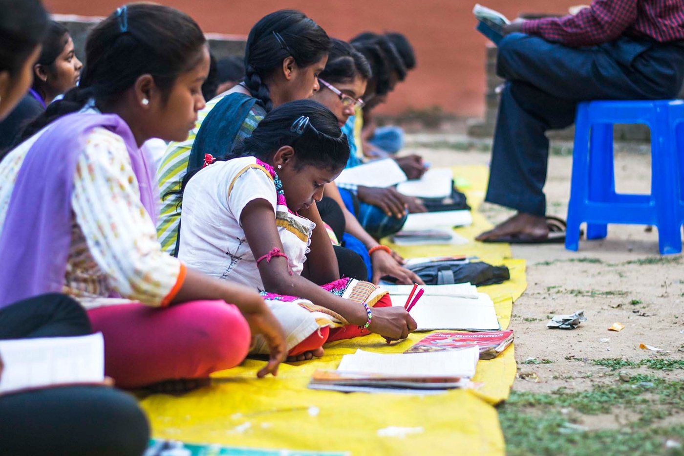 Children at private coaching centre in Bango