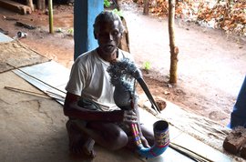 Playing the pawari in Dang, Gujarat